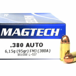 380 Auto 95 Grain FMJ Magtech - 1000 Rounds