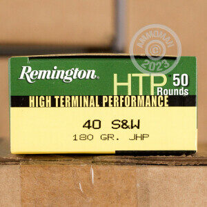 40 S&W 180 Grain JHP – Remington HTP – 500 Rounds