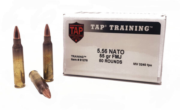 Hornady 5.56x45 55 Grain FMJ - Hornady TAP Rifle Training - 500 Rounds