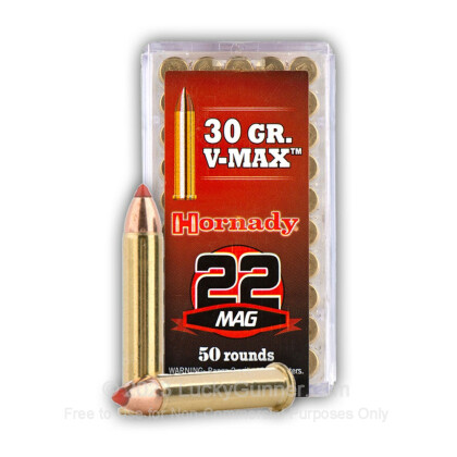 22 WMR 30 Grain V-MAX Polymer Tip - Hornady Varmint Express - 500 Rounds