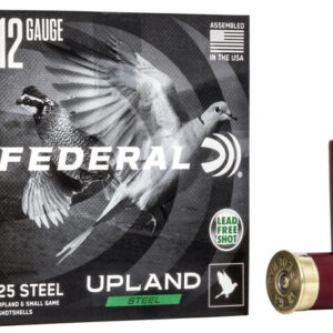 12 Gauge Federal Upland Steel – 250 Rounds – 2-3/4″ 1-1/8oz. #7.5 Shot