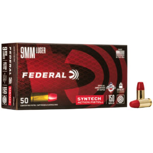 9mm 150 Grain Total Synthetic Jacket (TSJ) - Federal Syntech Action Pistol - 50 Rounds