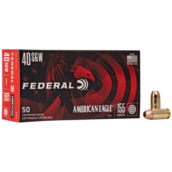 Federal American Eagle 40 S&W 155 gr FMJ - 50 Rounds