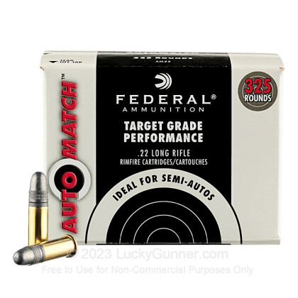 22 LR 40 Grain LRN for sale - Federal AutoMatch Target - 3250 Rounds