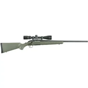 Ruger American Predator Bolt Action Centerfire Rifle 6.5 Creedmoor 22″ Barrel Black and Moss Green With Scope For Sale