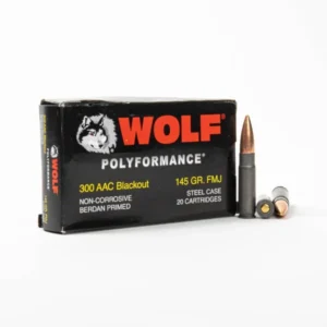 300 AAC Blackout 145 Grain FMJ - Wolf - 20 Rounds