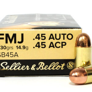 45 ACP 230 Grain FMJ Sellier & Bellot – 1000 Rounds For Sale