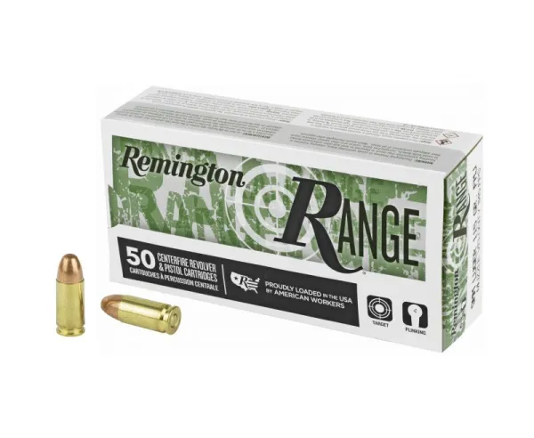 9mm 115 Grain FMJ 500 Rounds - Remington Range