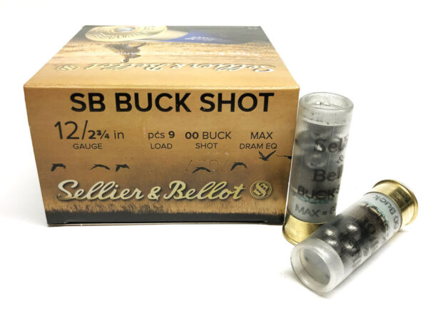 2 3 4 9 Pellets 00 Buck - Sellier & Bellot - 250 Rounds