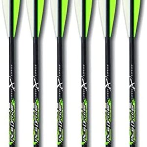 Carbon Express Piledriver Carbon Crossbow Bolt 4″ Vanes Black Pack of 6