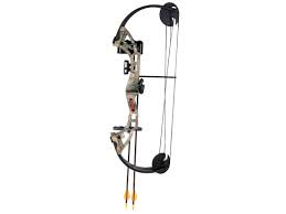 Bear Archery Warrior Youth Compound Bow Package Right Hand 24-29 lb 19-25″ Draw Length Reatlree APG Camo