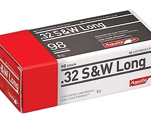 Aguila Ammunition 32 S&W Long 98 Grain Lead Round Nose For Sale