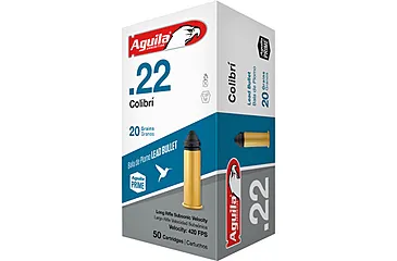 Aguila Colibri Ammunition 22 Long Rifle 20 Grain Solid Point